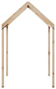 tömör fenyőfa gyerekágytető 217 x 85,5 x 154 cm