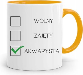 Akvarista Bögre Sárga Születésnapi Ajándék fényképes nyomtatással