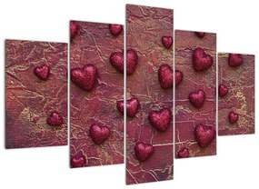 Festészet - szívek (150x105cm)