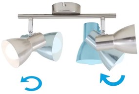 Briloner 2860-022 - Spotlámpa 2xE14/25W/230V