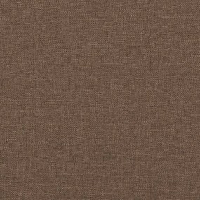kétszemélyes barna szövetkanapé 140 cm