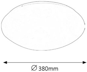Rabalux 3439 - LED Fürdőszobai mennyezeti lámpa LUCAS LED/24W/230V