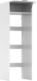 Szekrény mosógép és szárítógép fölé, fehér, JERGI