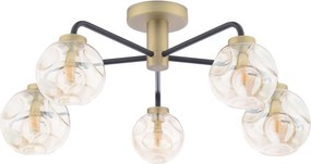 Dar Lighting modern mennyezeti lámpa lainey borostyán matt fekete darlai5454-27