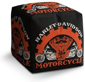 Cube zsámoly Harley-Davidson motor, fekete / piros