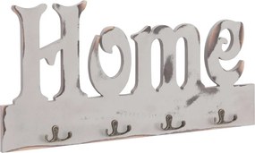 vidaXL "HOME" feliratú fali fogas 50 x 23 cm