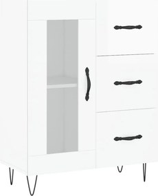 vidaXL magasfényű fehér szerelt fa tálalószekrény 69,5 x 34 x 90 cm