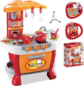 G21 játék - Kis szakécs gyerek konyha tartozékokkal, narancssárga