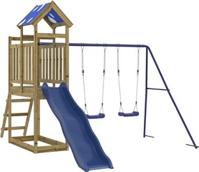 vidaXL impregnált fenyőfa kültéri játszószett