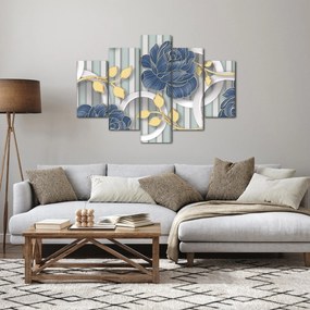 Kép - Rózsák és körök (150x105 cm)