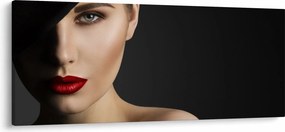 Kép - kalapos nő portréja (120x50 cm)