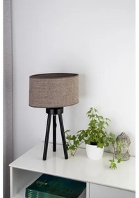 Duolla - Asztali lámpa OVAL 1xE27/15W/230V átm. 30 cm barna