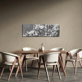 Kép - Szárított virágok (órával) (90x30 cm)