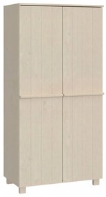 HAMAR mézbarna tömör fenyőfa gardrób 89 x 50 x 180 cm