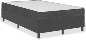 vidaXL sötétszürke rugós szövetágy 120 x 200 cm