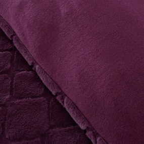 Black Friday - Borvörös kétszemélyes mikroplüss ágyneműhuzat 200x200 cm Cosy Diamond – Catherine Lansfield