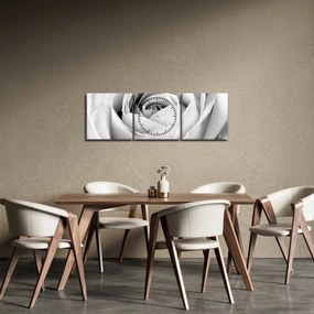 Kép - Rózsa virág részlete (órával) (90x30 cm)