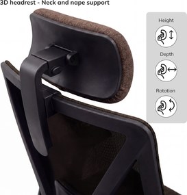 Ergonomikus irodai szék barna VECTOR
