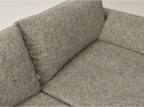 Barna zsenília kinyitható-tárolóhelyes sarokkanapé (bal oldali-heverő résszel) Leon – Maison de Rêve