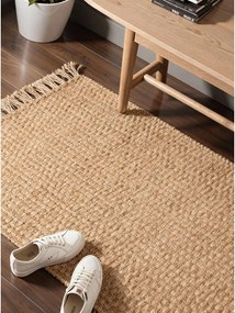 Natúr színű kétoldalas-kézi szövésű juta futószőnyeg 80x200 cm Fjord – Hanse Home