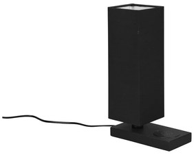 Matt fekete asztali lámpa vezeték nélküli töltővel (magasság 35 cm) Haley – Trio