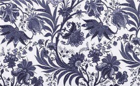 Flizelin fotótapéta Kék Virágok Elegancia a nappaliba 250x175 +ragasztó