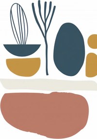 Poszter 56,6x86,4cm Stílusos Növényzet