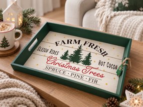 Karácsonyi fa tálca CHRISTMAS - több változat Változat: Farm fresh