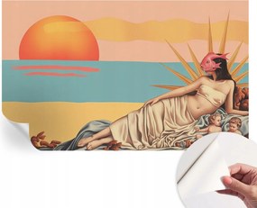 Dekoratív Öntapadós Tapéta Divatos Minták Nyugati szürrealizmus 416x254 cm