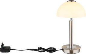 Globo 21953N - ULDIN érintésvezérelt, dimmelhető LED asztali lámpa LED/7W/230V 3000K matt króm