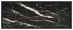 fekete TV-szekrény fekete márvány mintás üveggel 100x40x40 cm