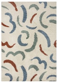 Krémszínű szőnyeg 200x290 cm Squiggle – Flair Rugs