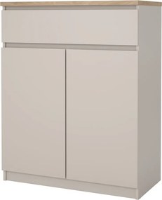 Krémszínű komód 80x100x40 cm Naia – Tvilum