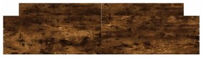 füstös tölgy színű ágykeret fej- és lábtámlával 180 x 200 cm