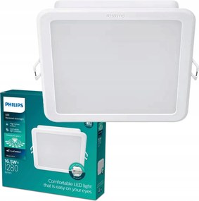 Led panel Süllyesztett Led lámpatest 16.5W 1280lm 4000K Fehér Philips