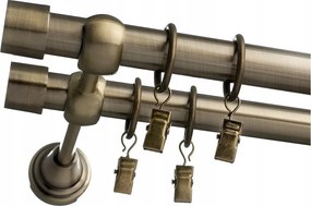 Dupla Egyenes Függönykarnis 19mm 140cm Különböző Színekben