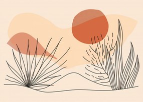 Poszter 35x25cm Puha növényzet