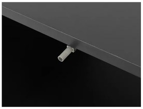 Éjjeliszekrény OVESSI 52x47 cm fekete/tölgy artisan