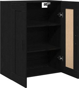 vidaXL Fali szekrény Fekete tölgy 69,5 x 34 x 90 cm Faanyag