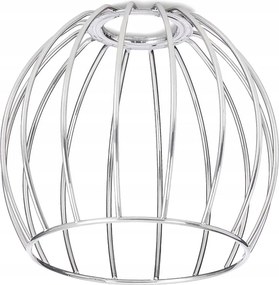 Fém drót lámpabúra E27-es loft gömb króm