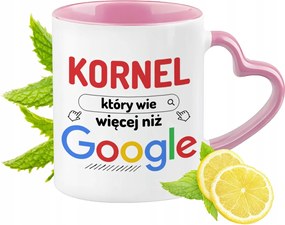 Kornél Bögre Rózsaszín Szív Alakú Füllel Kávé Ajándék