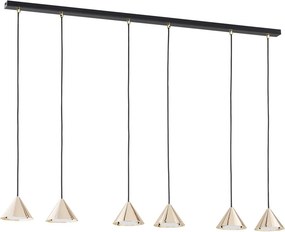 Emibig modern függeszték elit fekete arany emi1329/6