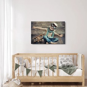Kép - Fiatal pilóta (90x60 cm)