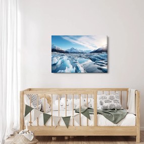 Kép - Gleccser képződmények (90x60 cm)
