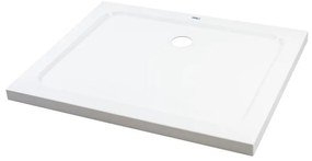 Coria 80x120x5 cm szögletes, téglalap alakú, akril zuhanytálca szifonnal