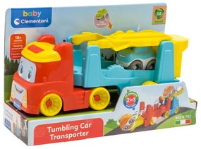 Színes Team Red bukfenceztető autószállító 2 az 1-ben Clementoni