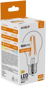 Avide LED Filament Globe 7W 806LM E27 NW 4000K