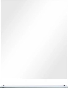 edzett üveg falitükör polccal 50 x 60 cm