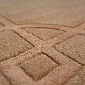 Terrakotta színű kézi szövésű gyapjú szőnyeg 120x170 cm Gatsby – Flair Rugs