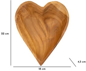 Tálca kiha teak 18x22x4,5cm